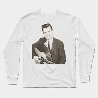 Conway Twitty Retro Country Music Legend Tribute Long Sleeve T-Shirt